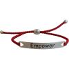 imageEmpower Red Cord Sterling Silver Wrap Bracelet  Handmade Jewelry Gift Ideas for Women and Teenagers GirlsEmpower