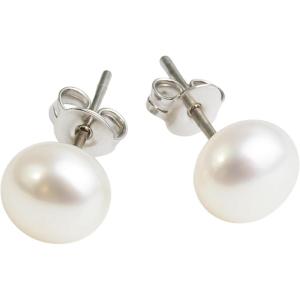 AAA 7mm White Cultured Freshwater Pearl Hypoallergenic 925 Sterling Silver Stud Earrings – Handmade Pearl Jewelry Gift Ideas for Women – Jewellery for Brides Wedding Bridal Bridesmaid – Christmas