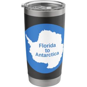 From Florida to Antarctica Stainless Steel Insulated Tumbler(Black)