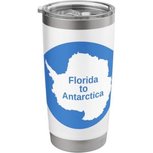 From Florida to Antarctica Stainless Steel Insulated Tumbler(White)