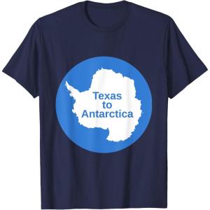 From Texas to Antarctica T-Shirt(Navy Blue)
