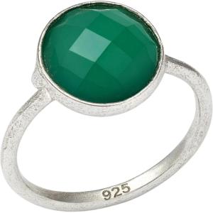 Green Onyx Sterling Silver Ring – Handmade Gemstone Jewelry Gift Ideas for Women