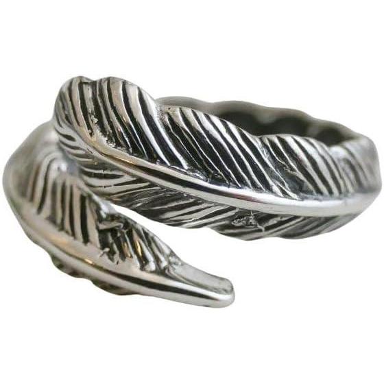image:imageFeather Band Ring  925 Sterling Silver Handmade Minimalist Symbolic Fine Jewelry for Women Size 6