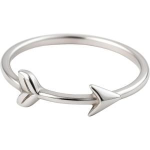 Arrow Midi Ring – 925 Sterling Silver, Handmade Minimalist Jewelry for Women – Pinky Ring – Size 6