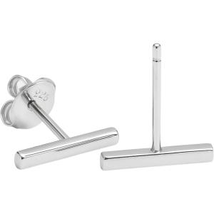 Minimalist Sterling Silver Dainty Delicate Stick Staple Stud Line Linear Bar Earrings Birthday Valentine’s Mother’s Day Christmas – Handmade Gifts for Women (sterling-silver)